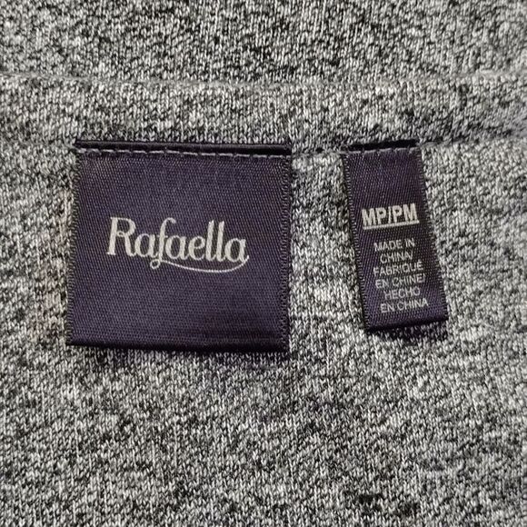 Rafaella Silver Stud Gray Knit Tank Sz M Petite - Picture 5 of 6